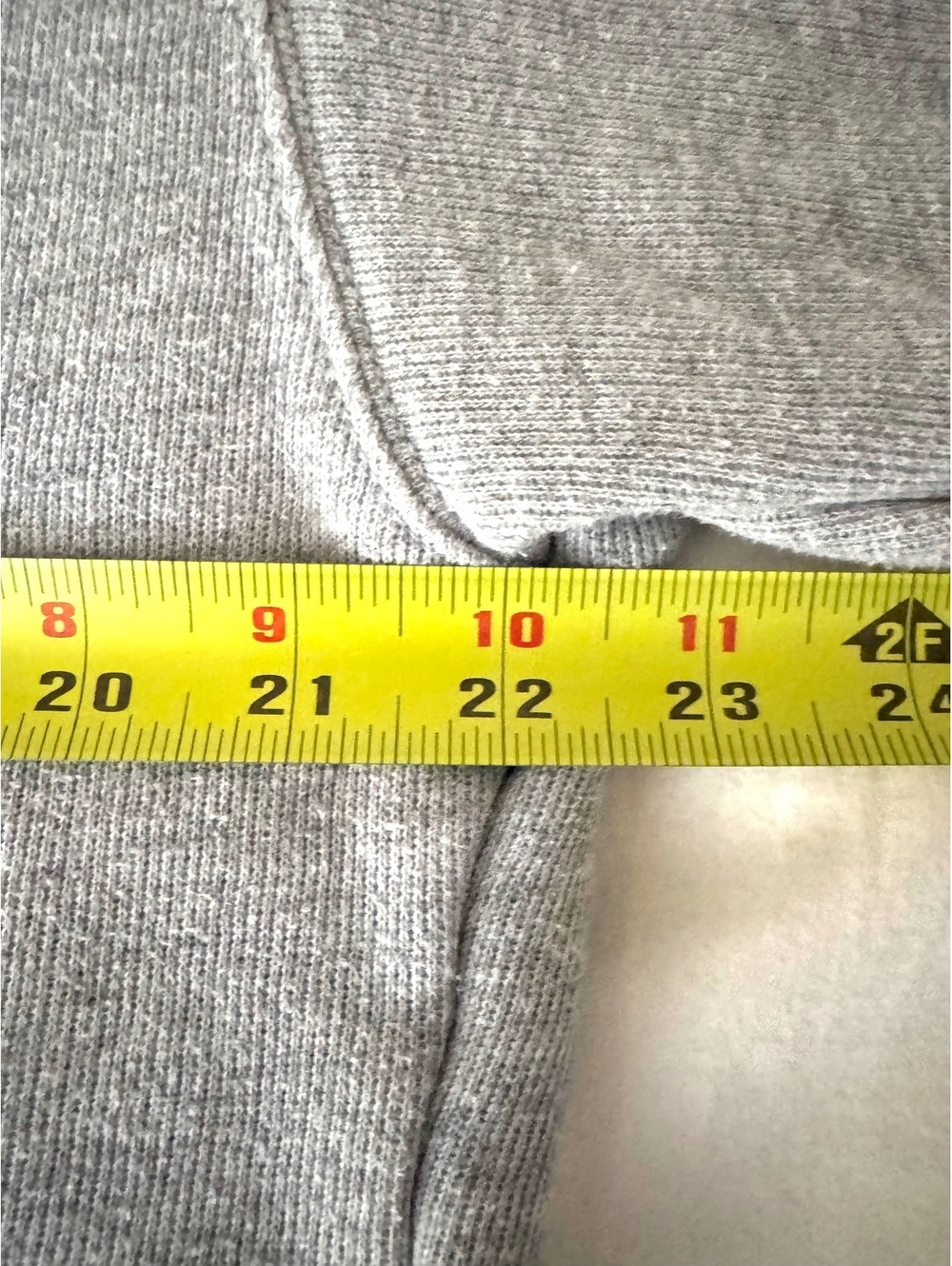 Grey American Eagle cropped sweatshirt long sleeve 1/4 button up size M - Picture 6 of 7